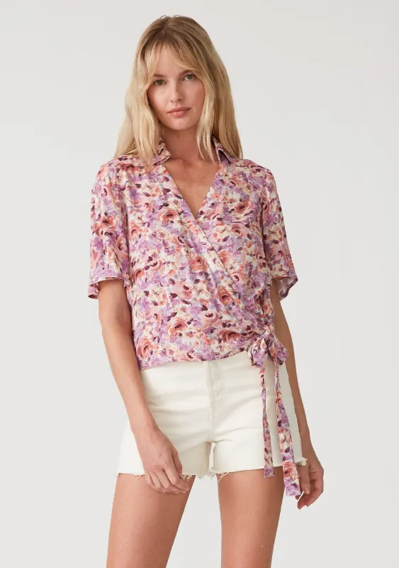 Posey Floral Wrap Top sold by lovestitch