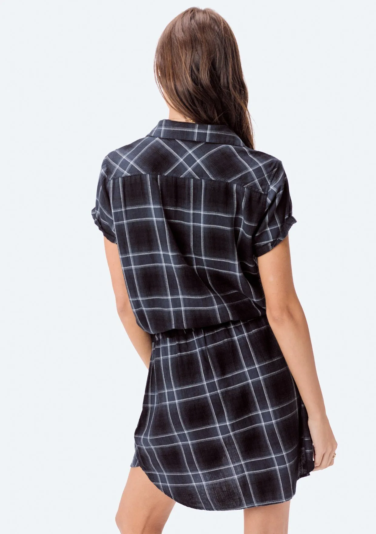 Peyton Plaid Shirt Dress sold by lovestitch product image thumbnail 2