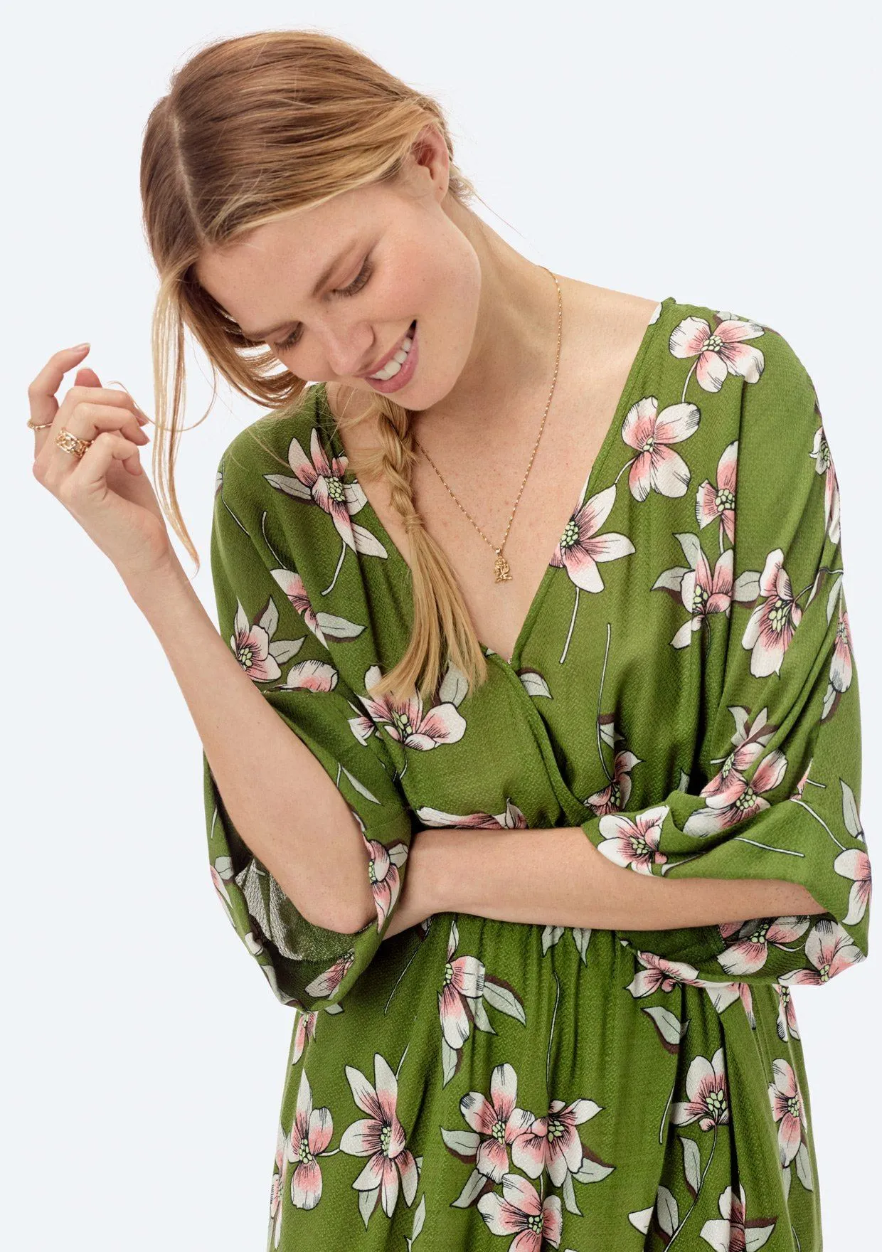 Stefanie Floral Asymmetrical Dress sold by lovestitch product image thumbnail 4