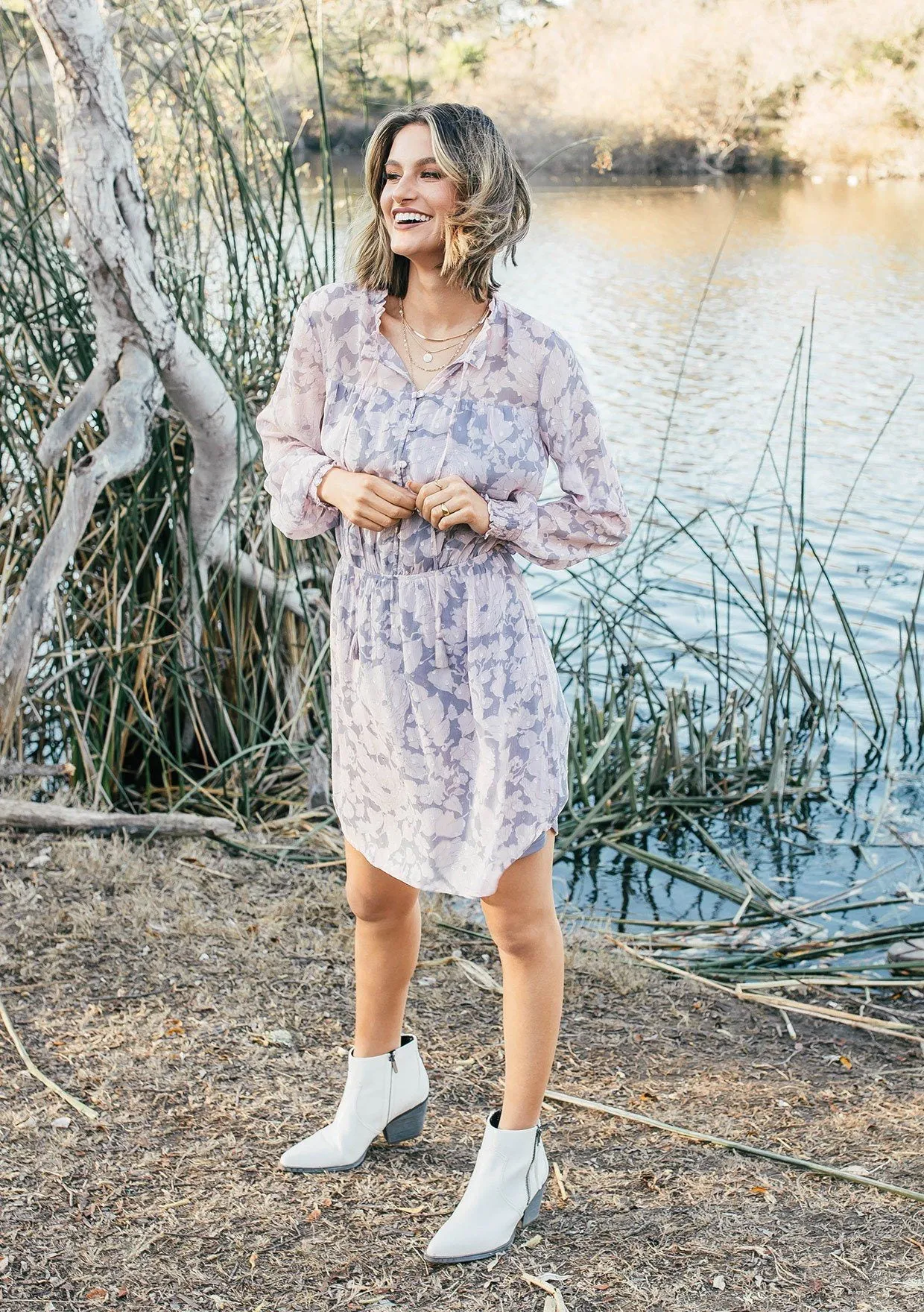 Sunday Brunch Ruffled Mini Dress sold by lovestitch product image thumbnail 2