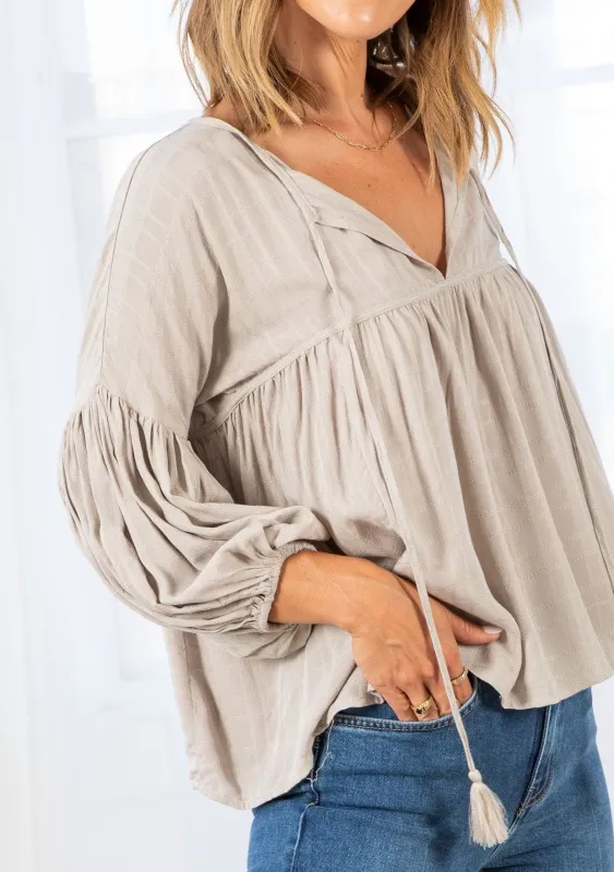 Set Free Cropped Peasant Top sold by lovestitch