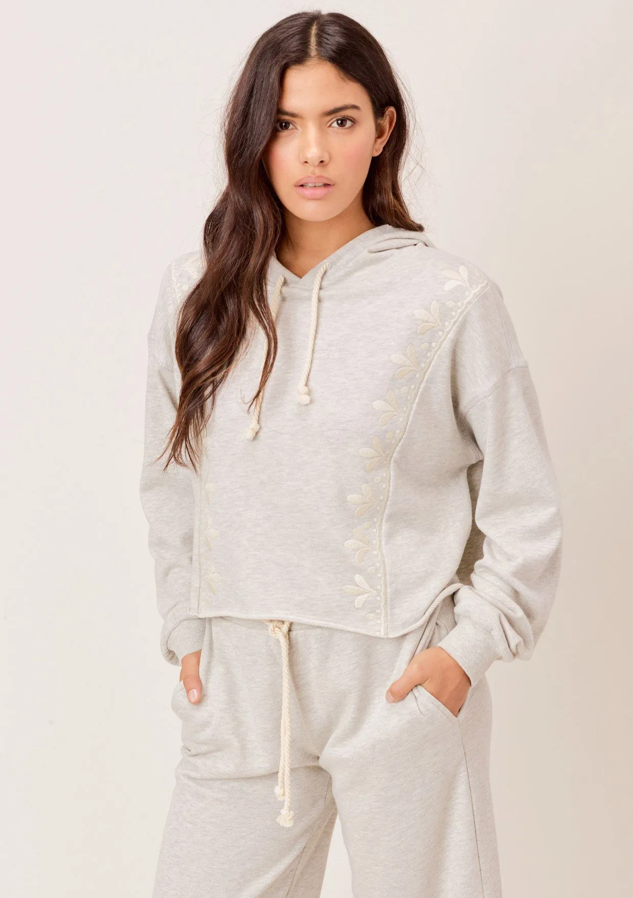 Mae Embroidered Hoodie sold by lovestitch