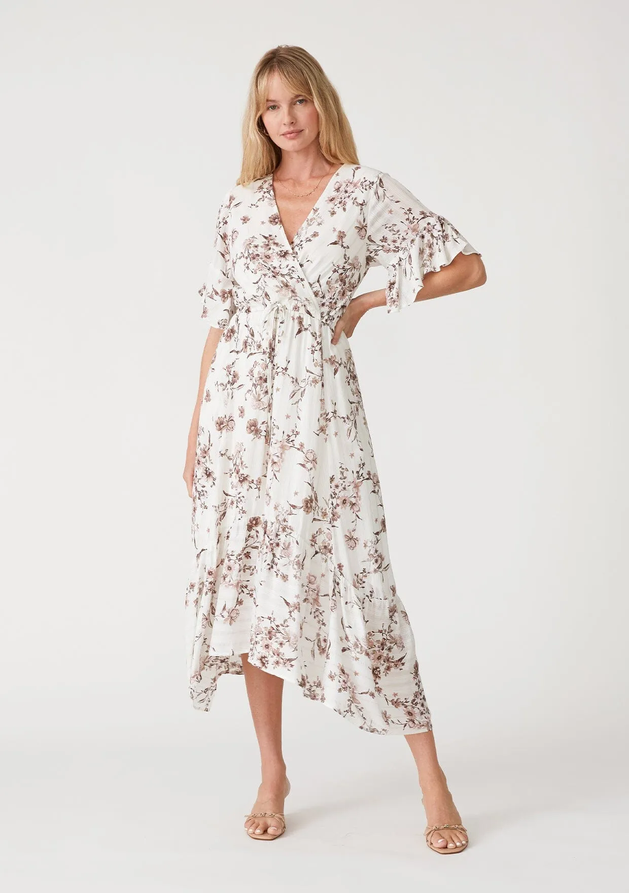Elena Floral Maxi Dress sold by lovestitch