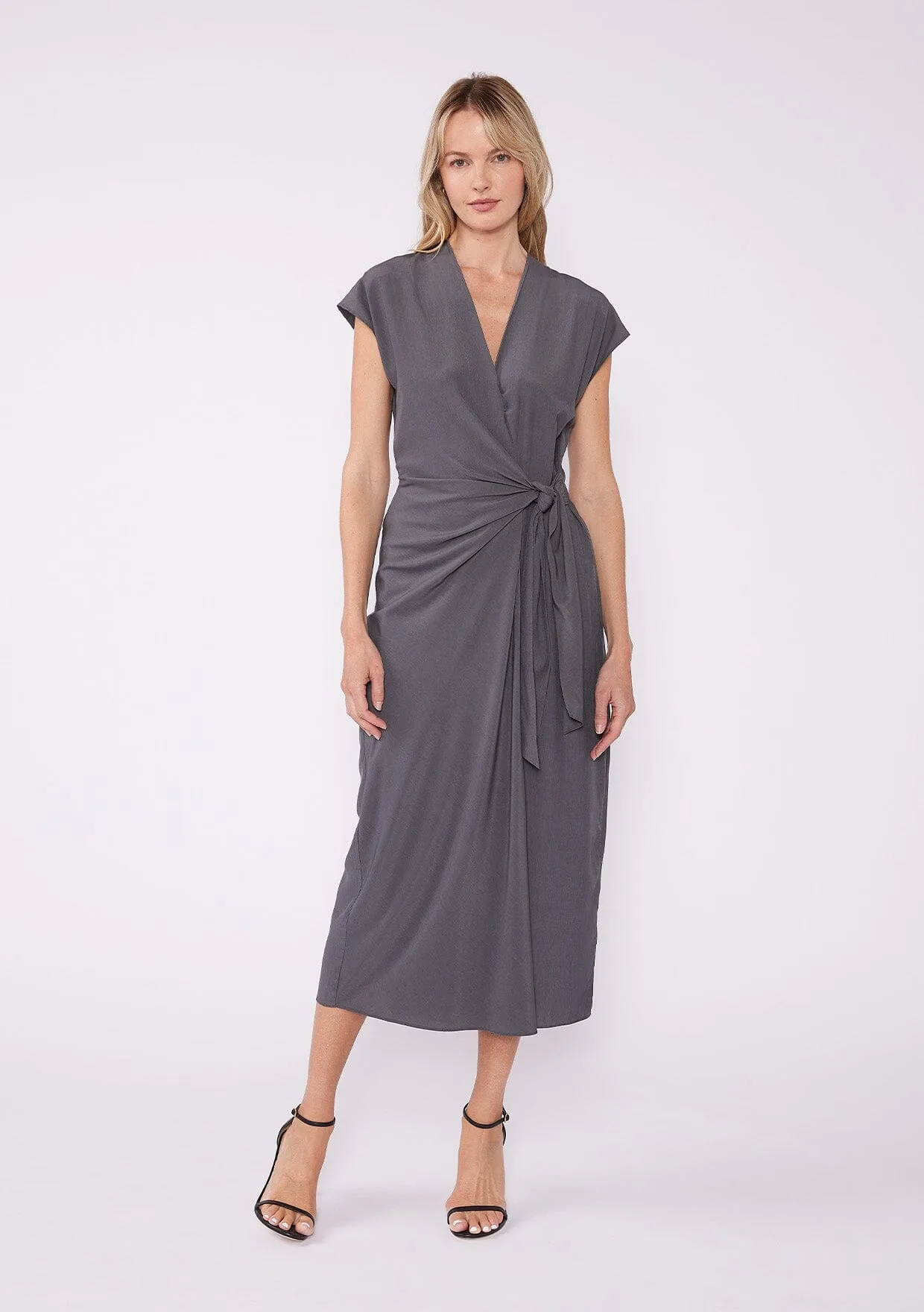 Iris Maxi Wrap Dress sold by lovestitch