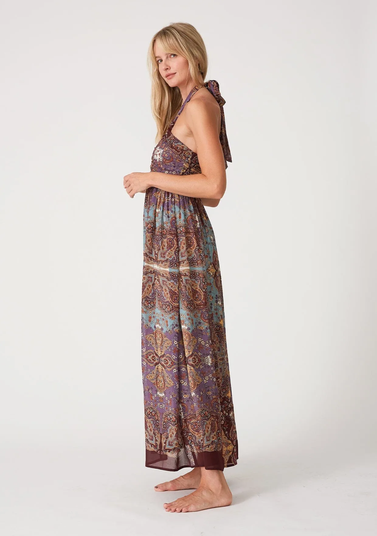 Livna Halter Maxi Dress sold by lovestitch product image thumbnail 5