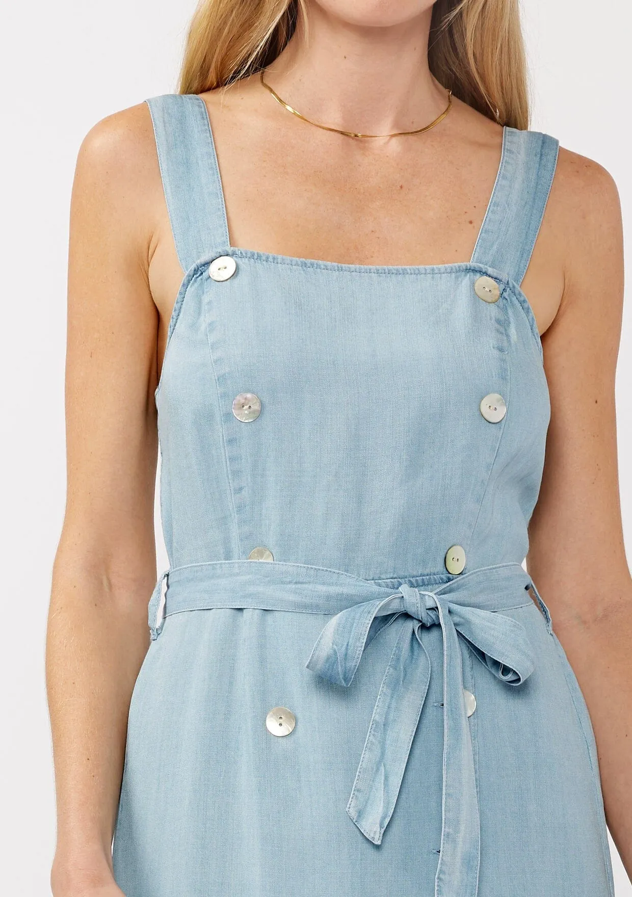 Alva Buttoned Tencel Dress sold by lovestitch product image thumbnail 3