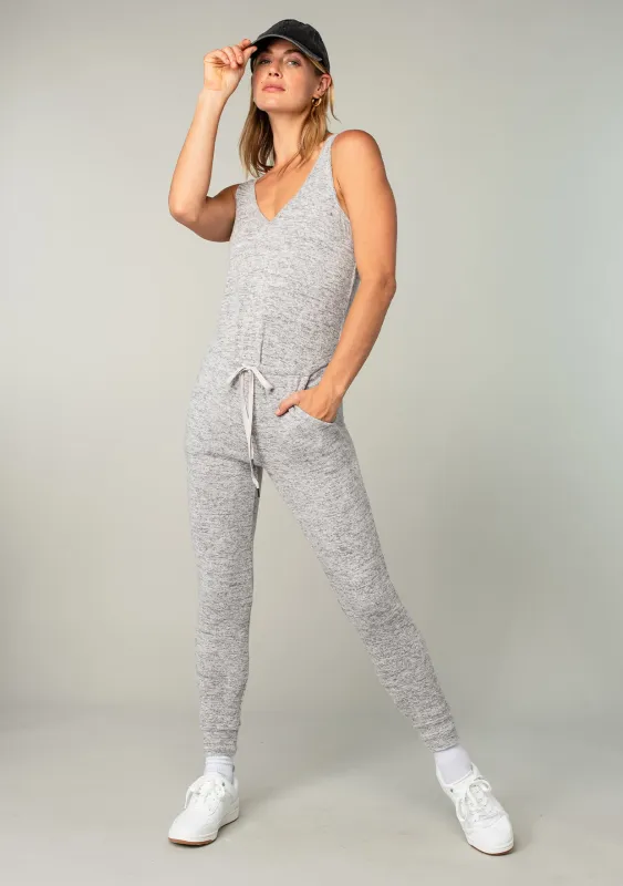 Staying In Bed Sleeveless Jumpsuit sold by lovestitch