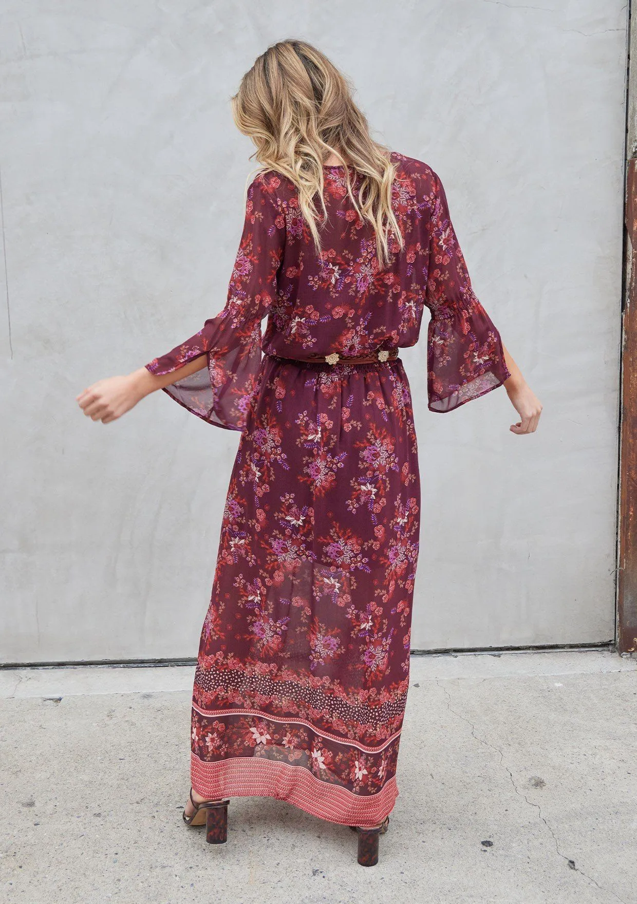Poetry In Motion Floral Maxi Dress sold by lovestitch product image thumbnail 4