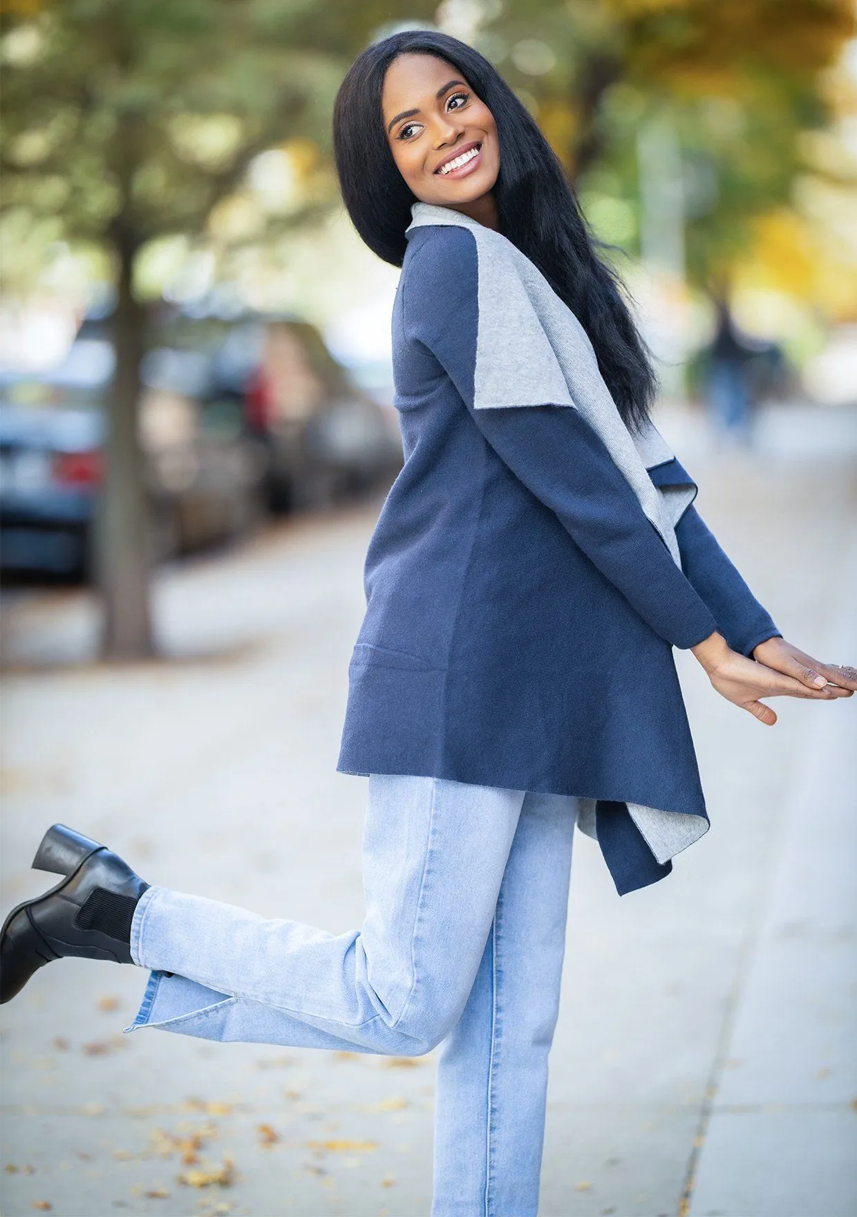 Daisy Two Tone Cardigan sold by lovestitch product image thumbnail 4