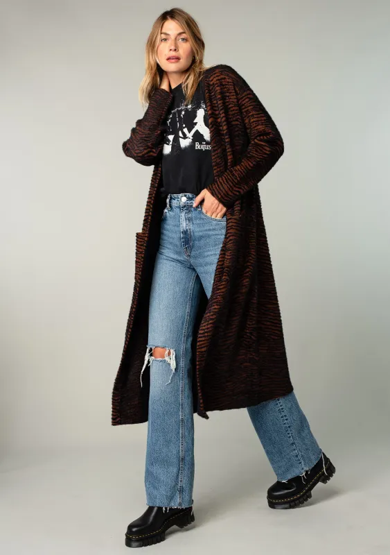 Run Wild Zebra Stripe Cardigan sold by lovestitch