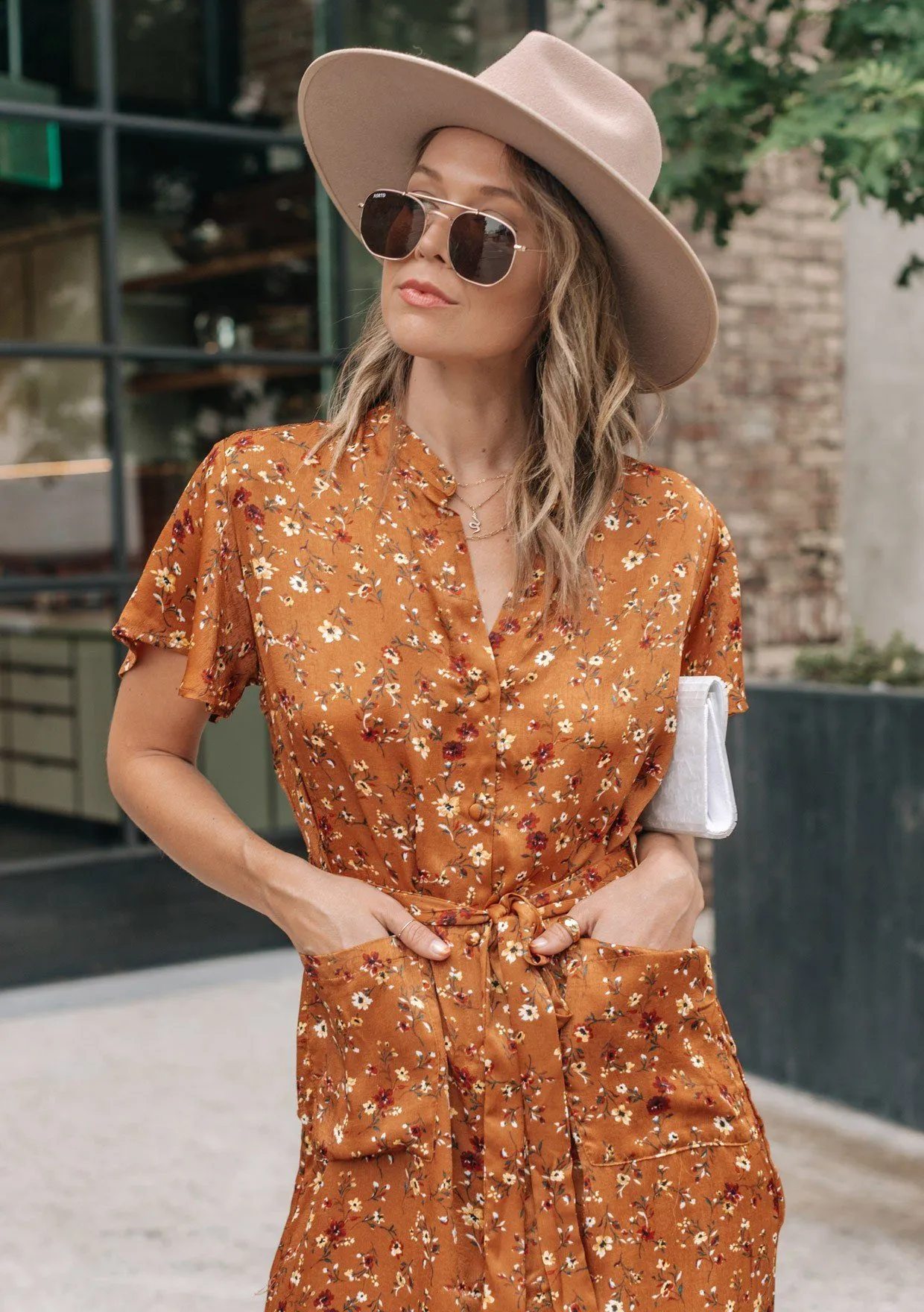 Sweet As Honey Floral Midi Dress sold by lovestitch product image thumbnail 4