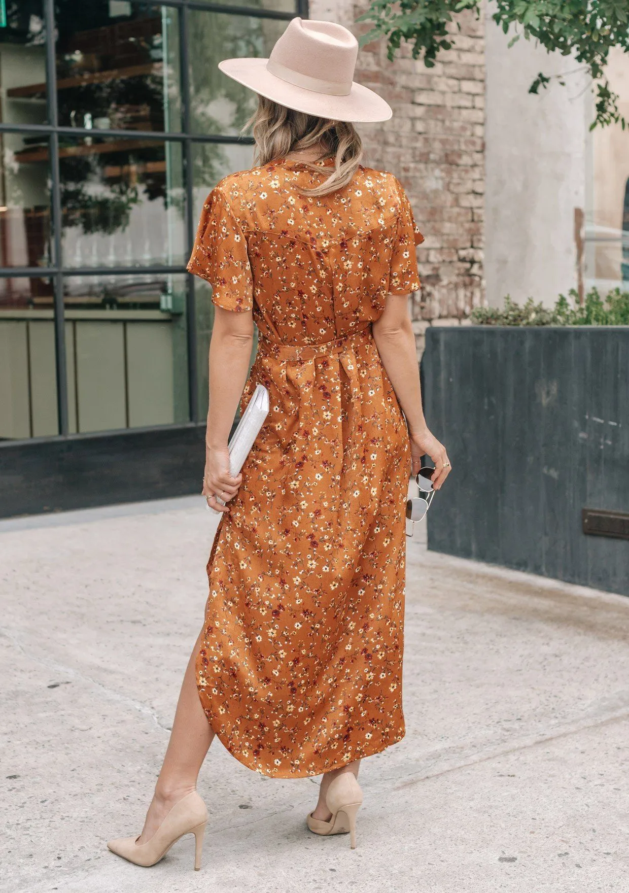 Sweet As Honey Floral Midi Dress sold by lovestitch product image thumbnail 3