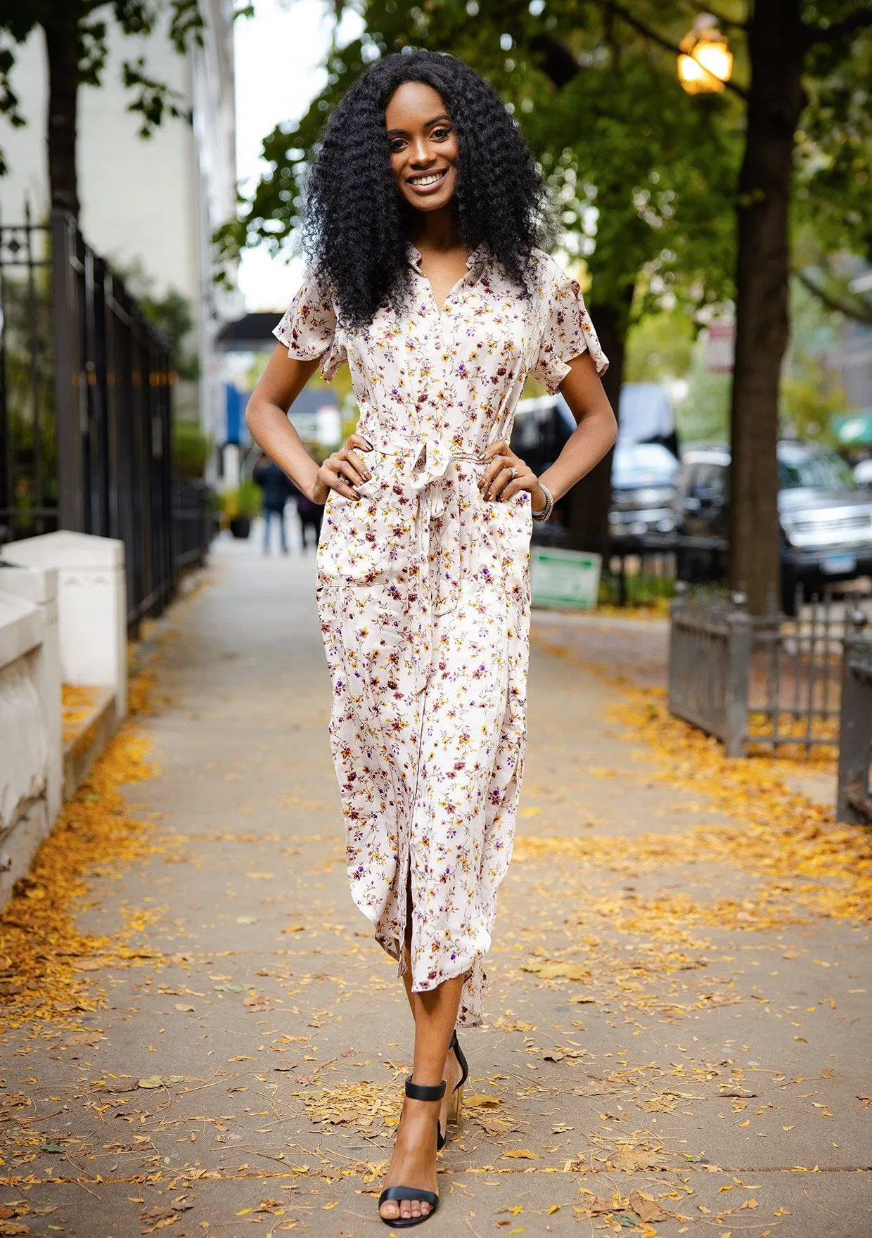 Sweet As Honey Floral Midi Dress sold by lovestitch product image thumbnail 5