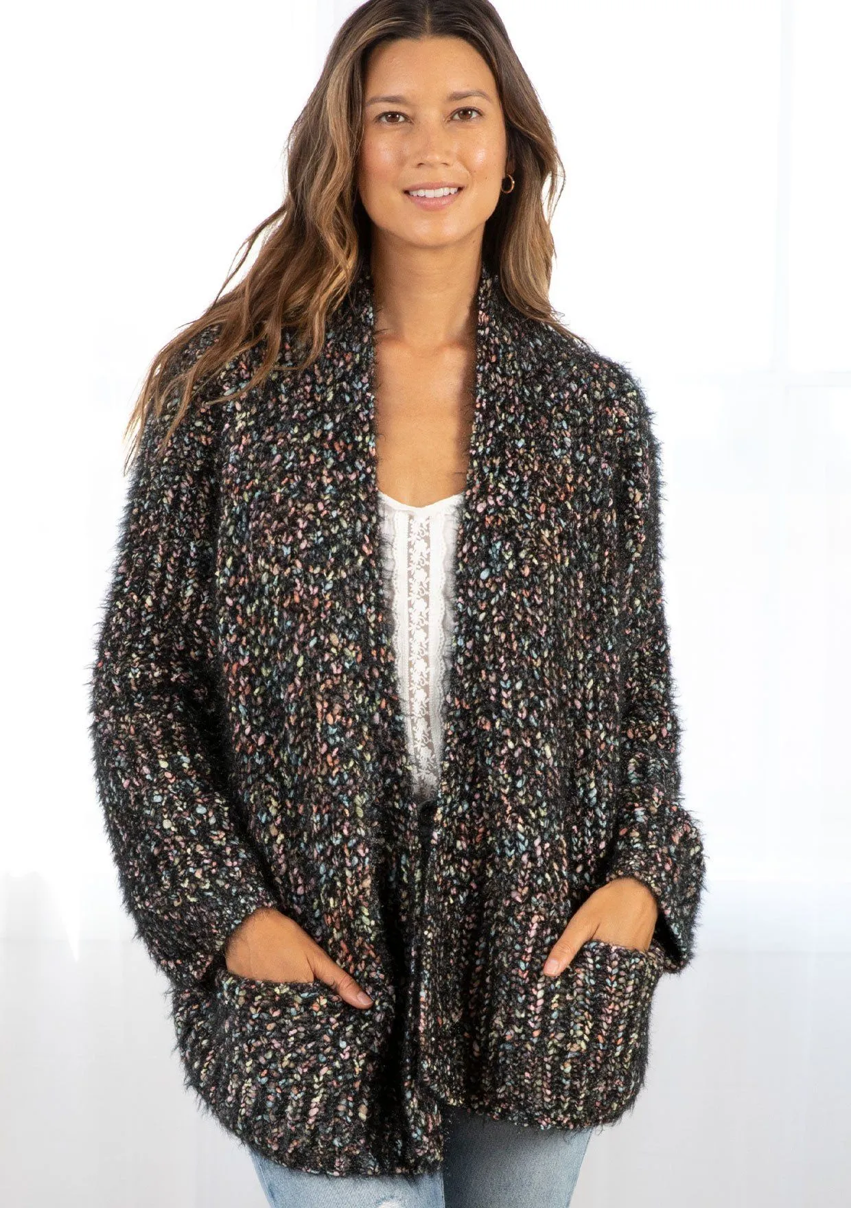 Starry Night Marled Cardigan sold by lovestitch product image thumbnail 3