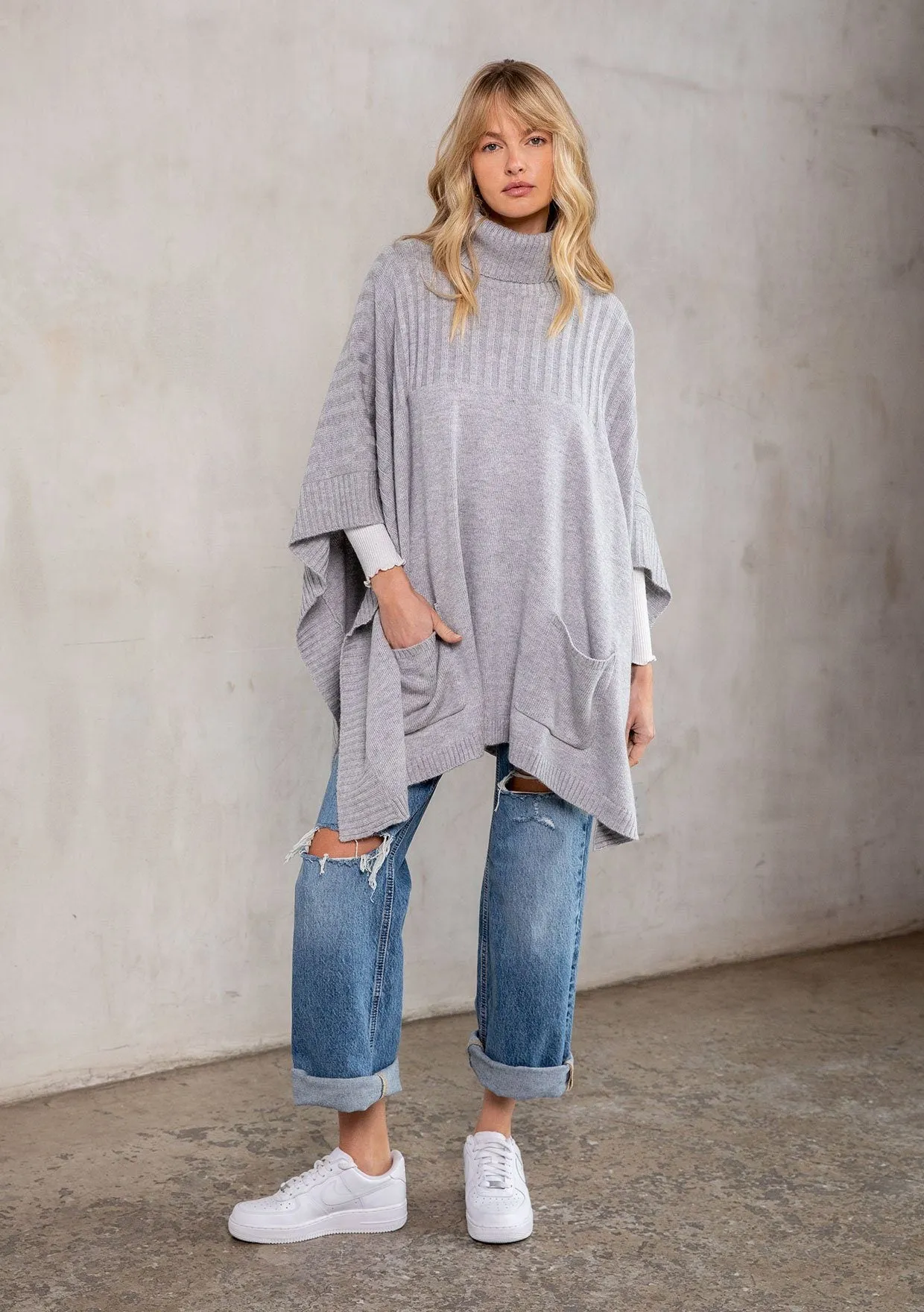 Sun Valley Knit Sweater Poncho sold by lovestitch product image thumbnail 5