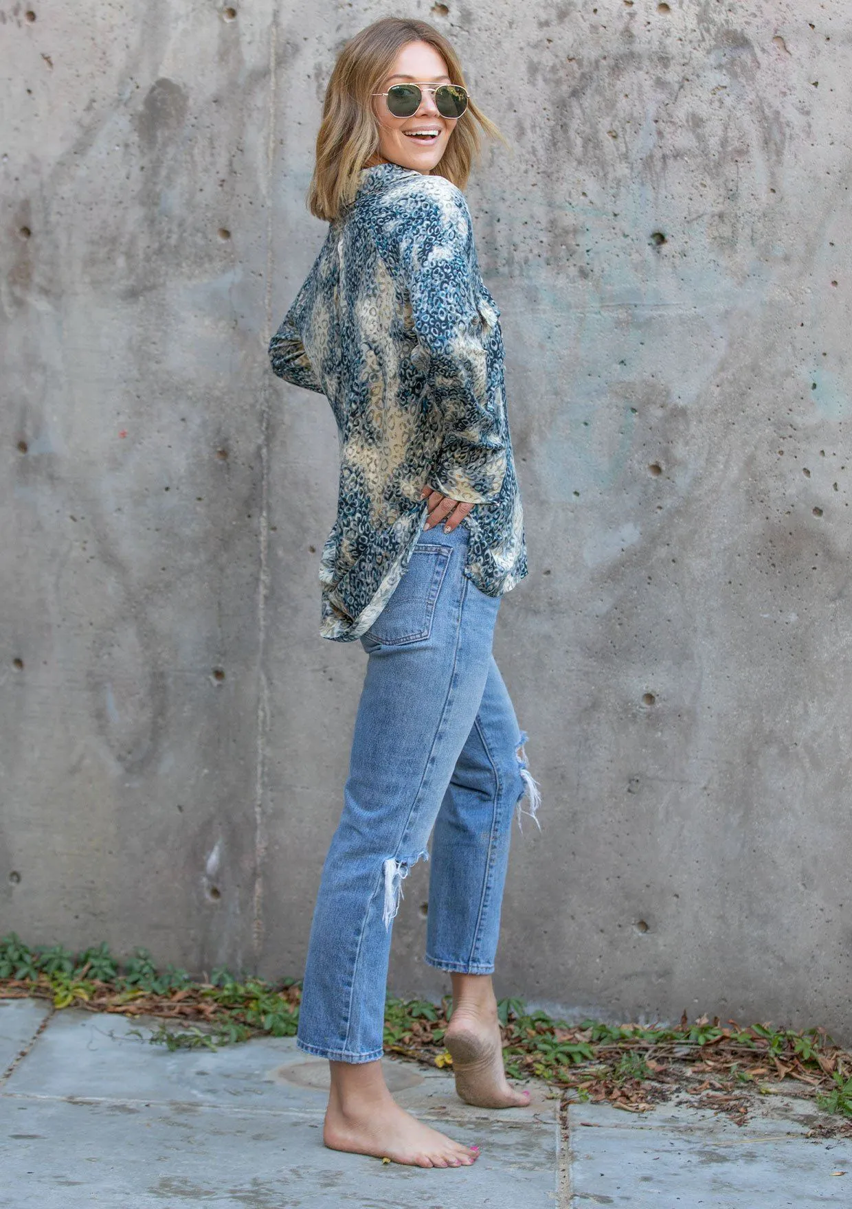 Silky Leopard Print Top sold by lovestitch product image thumbnail 3