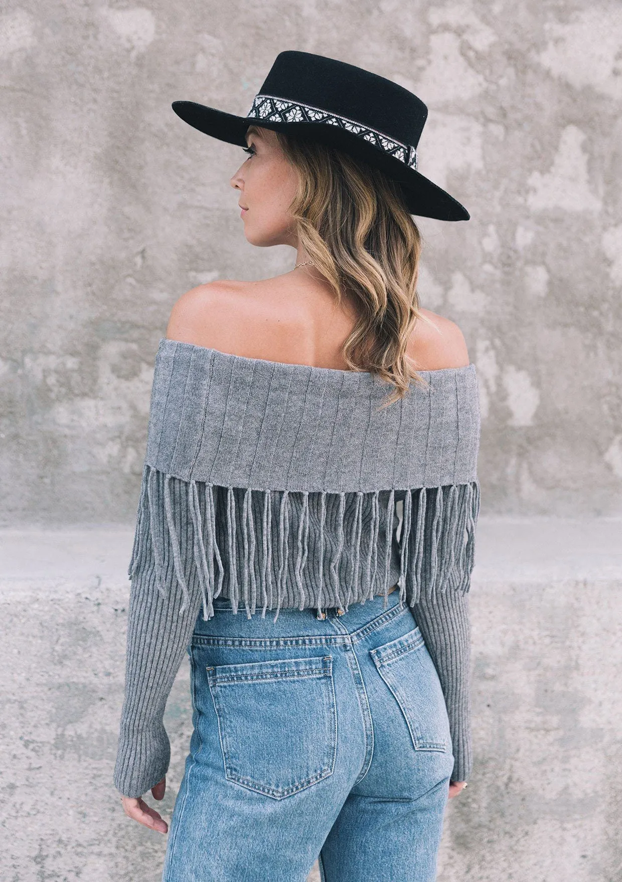 Wild Soul Fringe Boatneck Sweater sold by lovestitch product image thumbnail 2