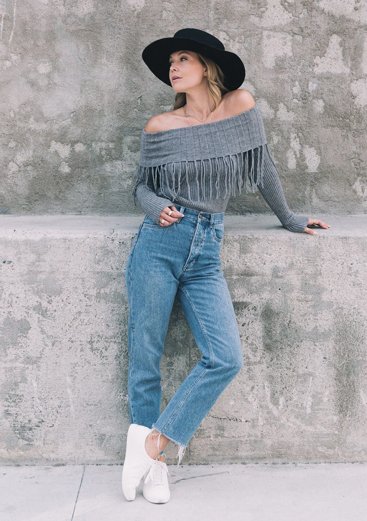 Wild Soul Fringe Boatneck Sweater sold by lovestitch product image thumbnail 4