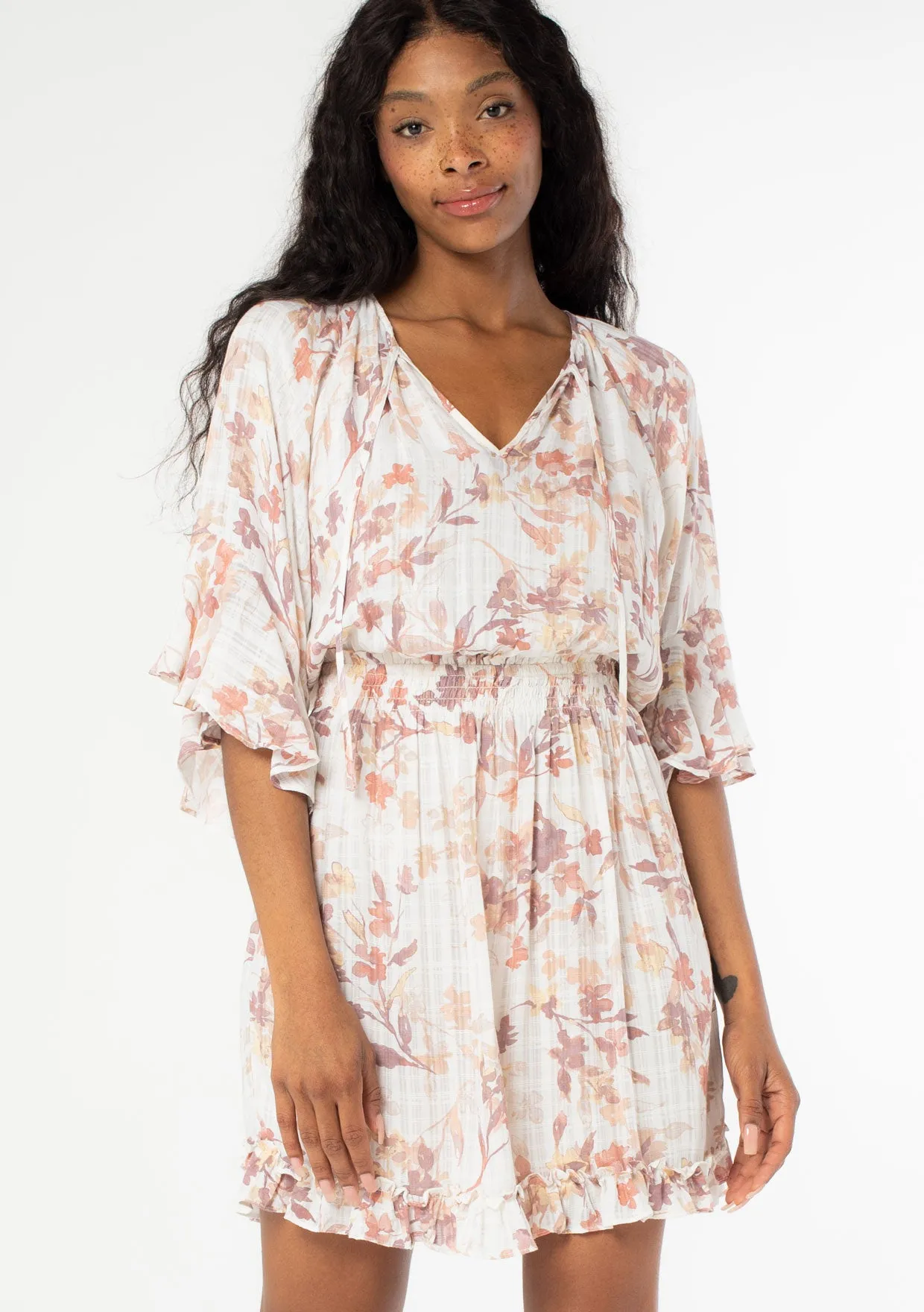 Hello Lover Floral Mini Dress sold by lovestitch