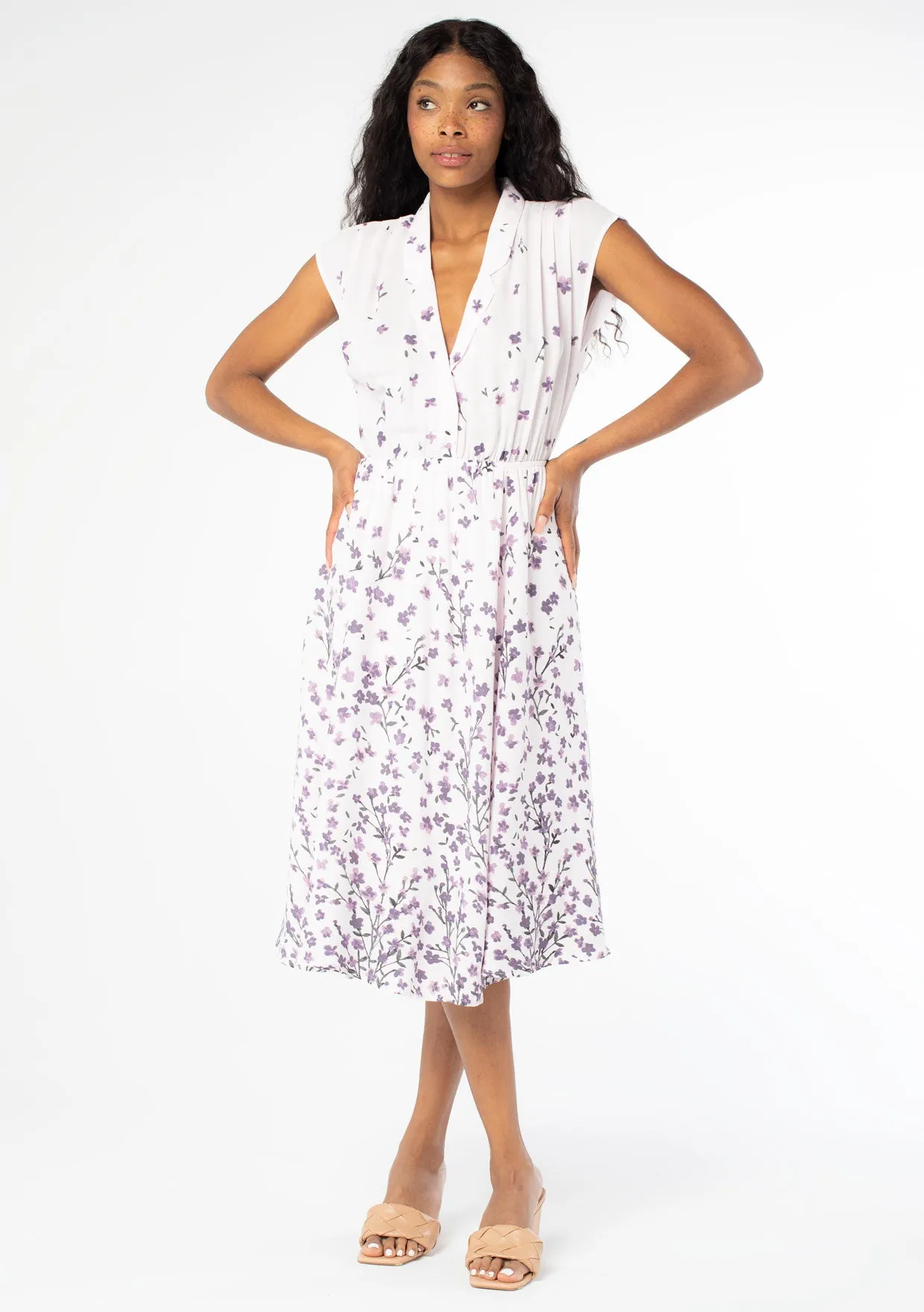 Pretty Posy Midi Dress sold by lovestitch product image thumbnail 5