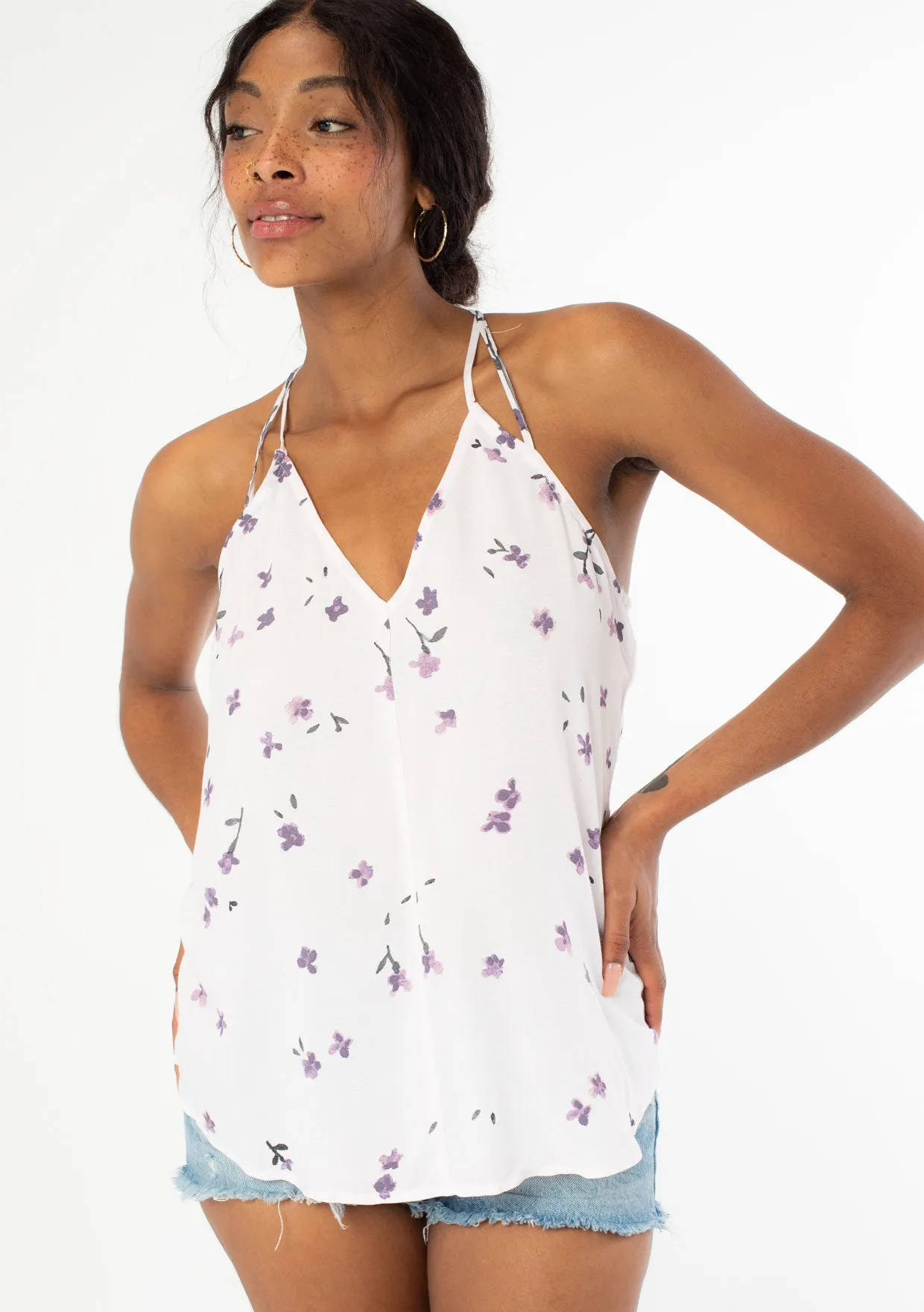 Picking Flowers Double Strap Tank Top sold by lovestitch product image thumbnail 5