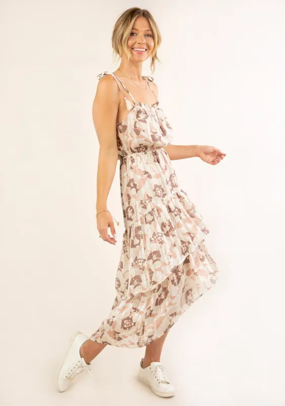 Floral Tassel Tie Midi Dress sold by lovestitch
