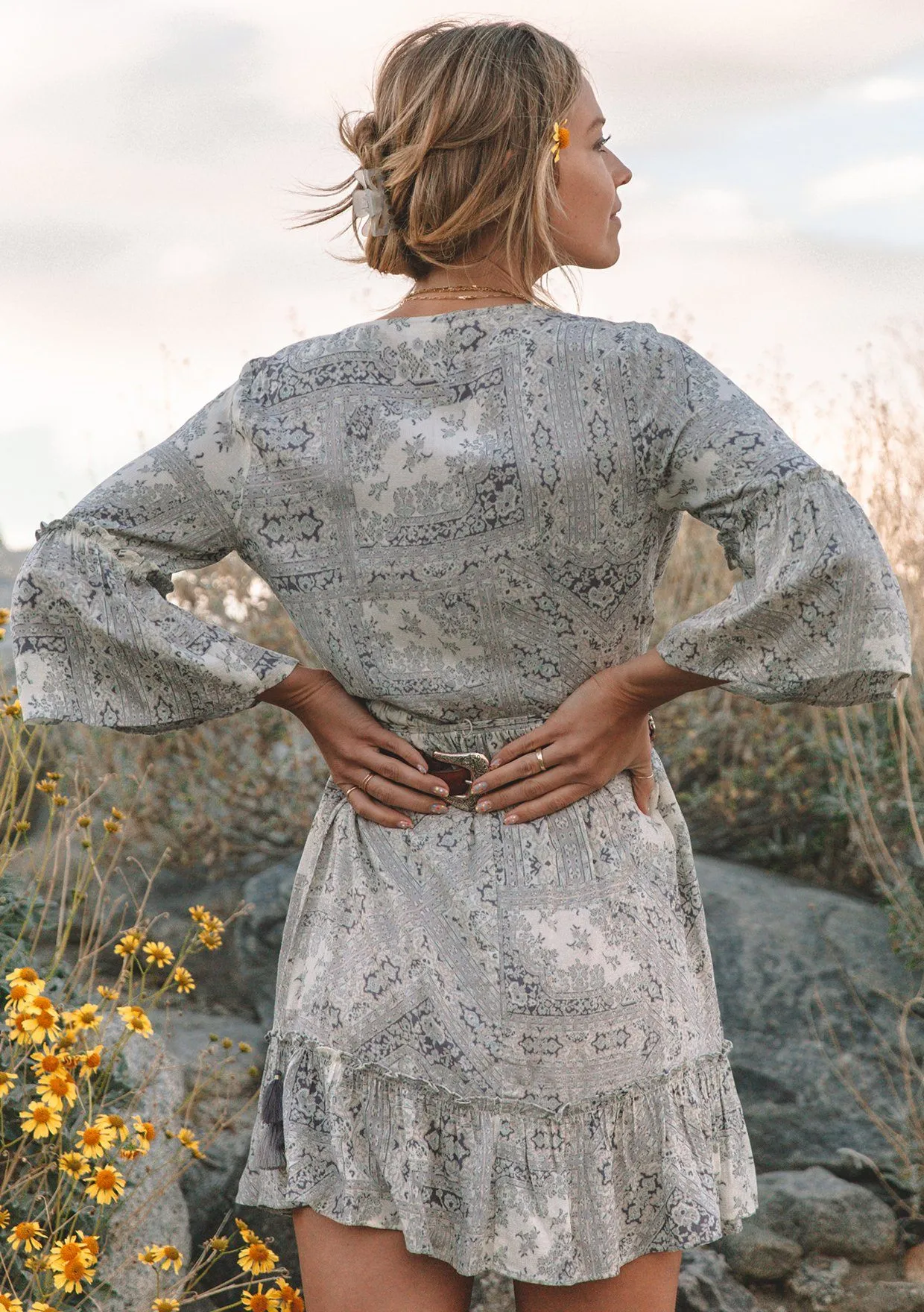 In The Details Paisley Mini Dress sold by lovestitch product image thumbnail 3