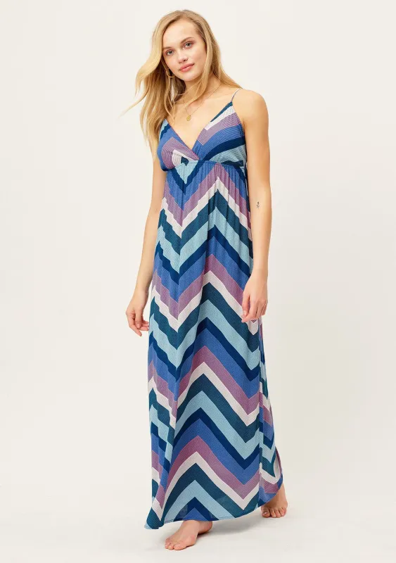 Summer Stripes Flattering Maxi Dress sold by lovestitch