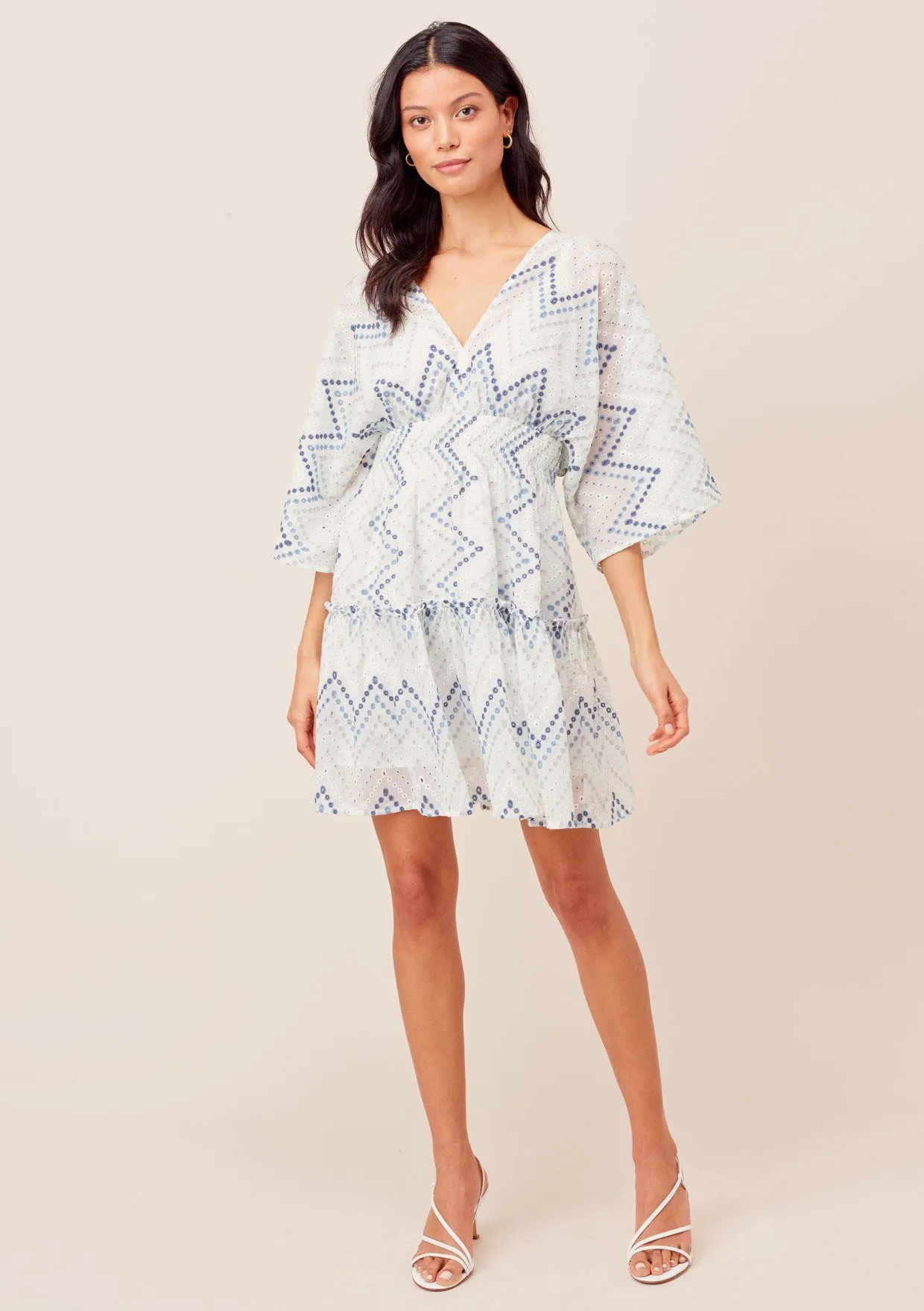 Nina Chevron Stripe Mini Dress sold by lovestitch product image thumbnail 4