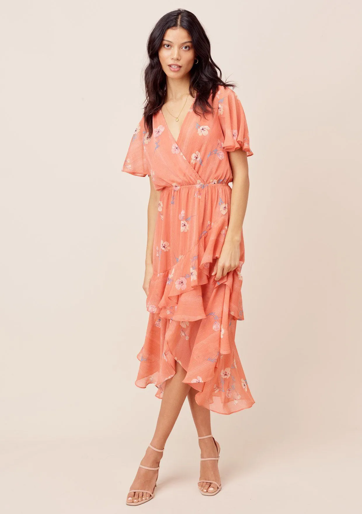 Miriam Floral Ruffled Dress sold by lovestitch product image thumbnail 3