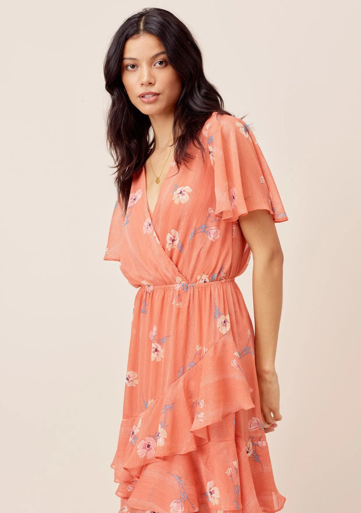 Miriam Floral Ruffled Dress sold by lovestitch product image thumbnail 5
