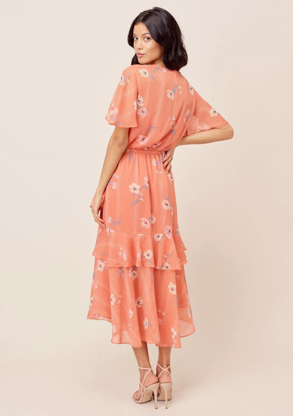 Miriam Floral Ruffled Dress sold by lovestitch product image thumbnail 4