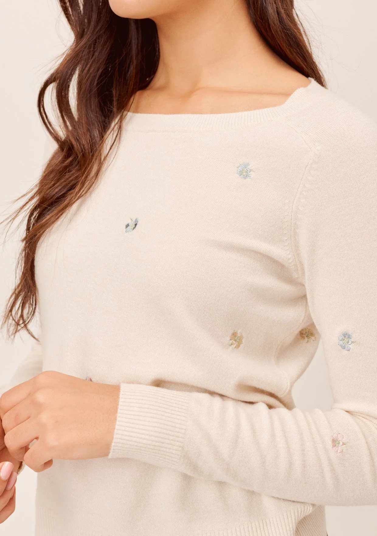 Dell Embroidered Flowers Sweater sold by lovestitch product image thumbnail 3