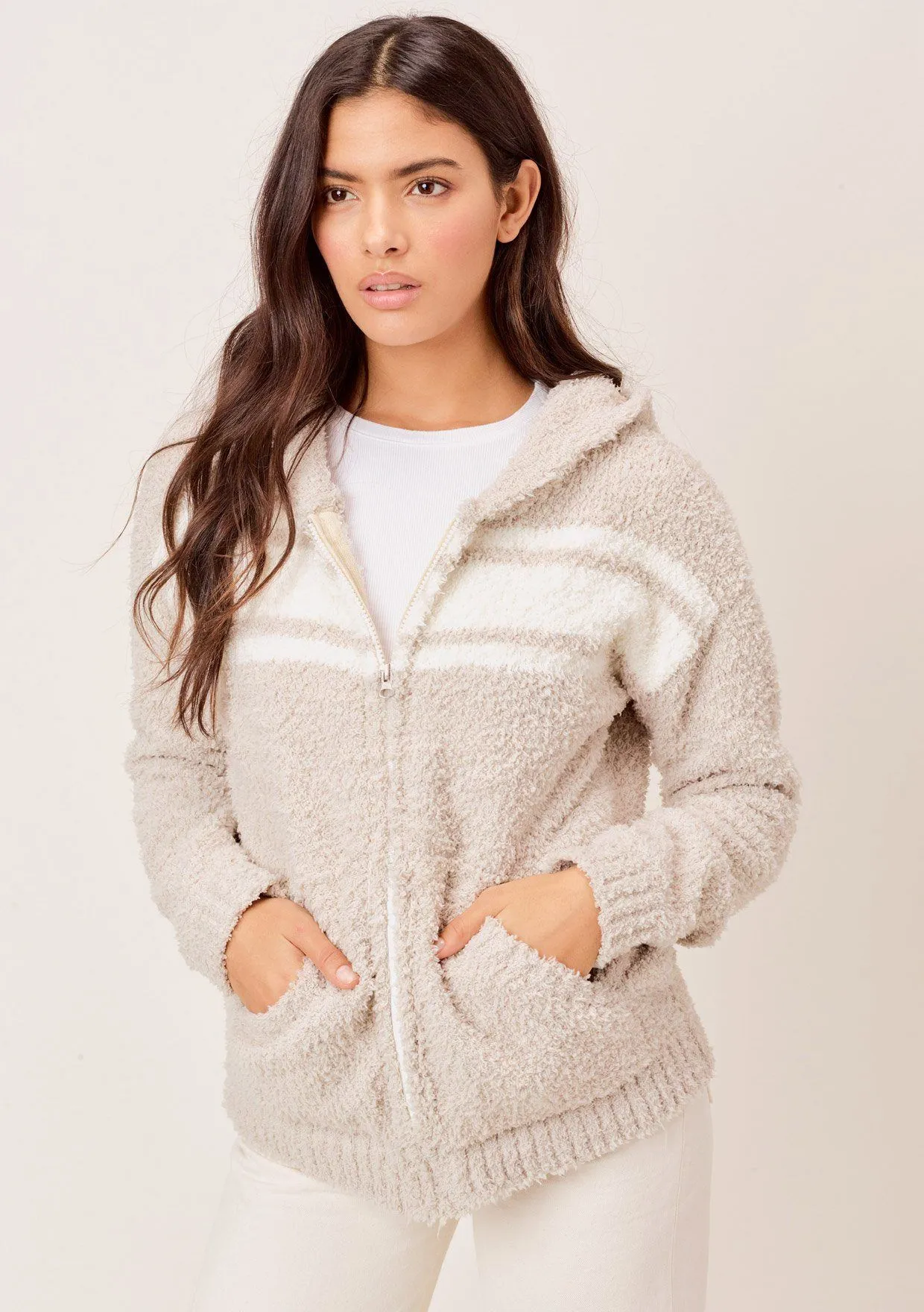 Ella Fuzzy Zip Up Hoodie sold by lovestitch product image thumbnail 5