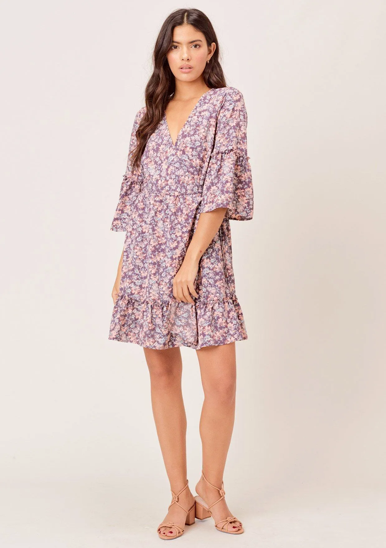 Taya Floral Wrap Dress sold by lovestitch product image thumbnail 5