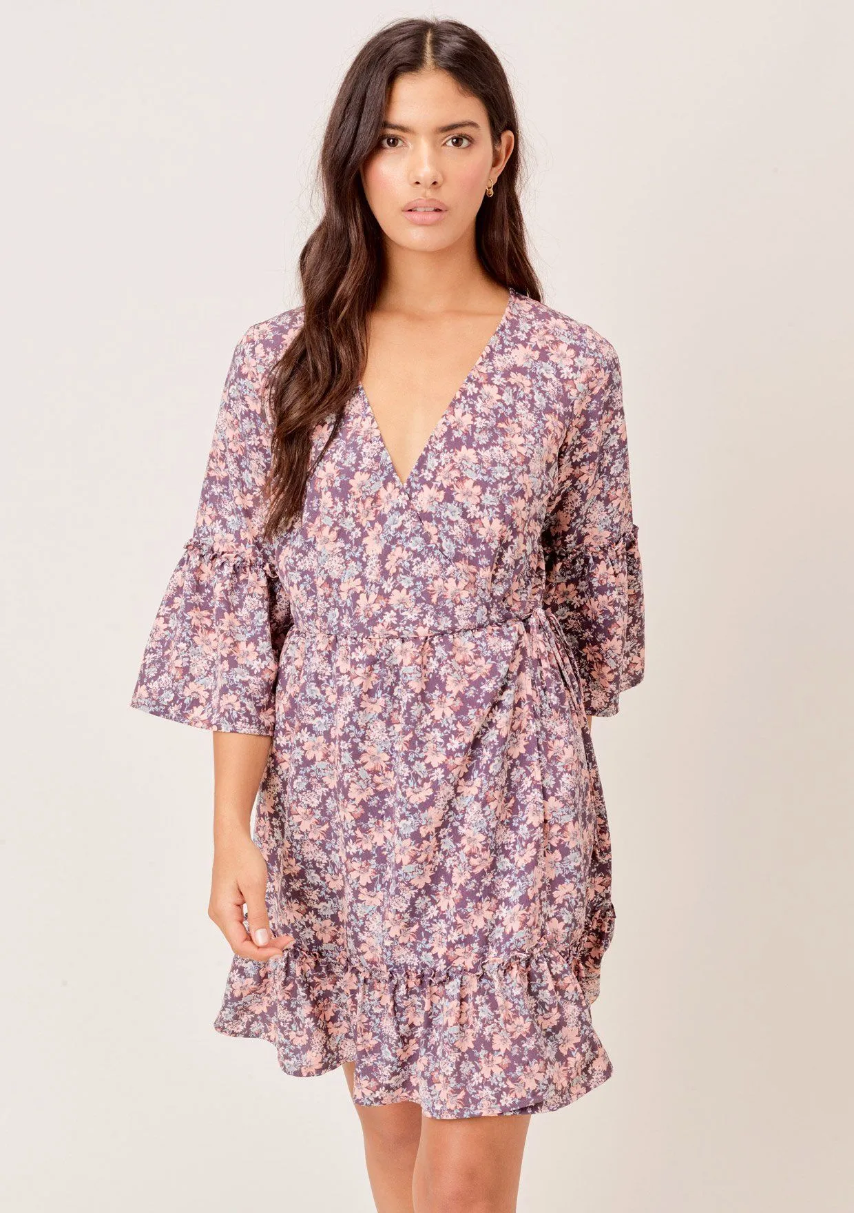 Taya Floral Wrap Dress sold by lovestitch product image thumbnail 2