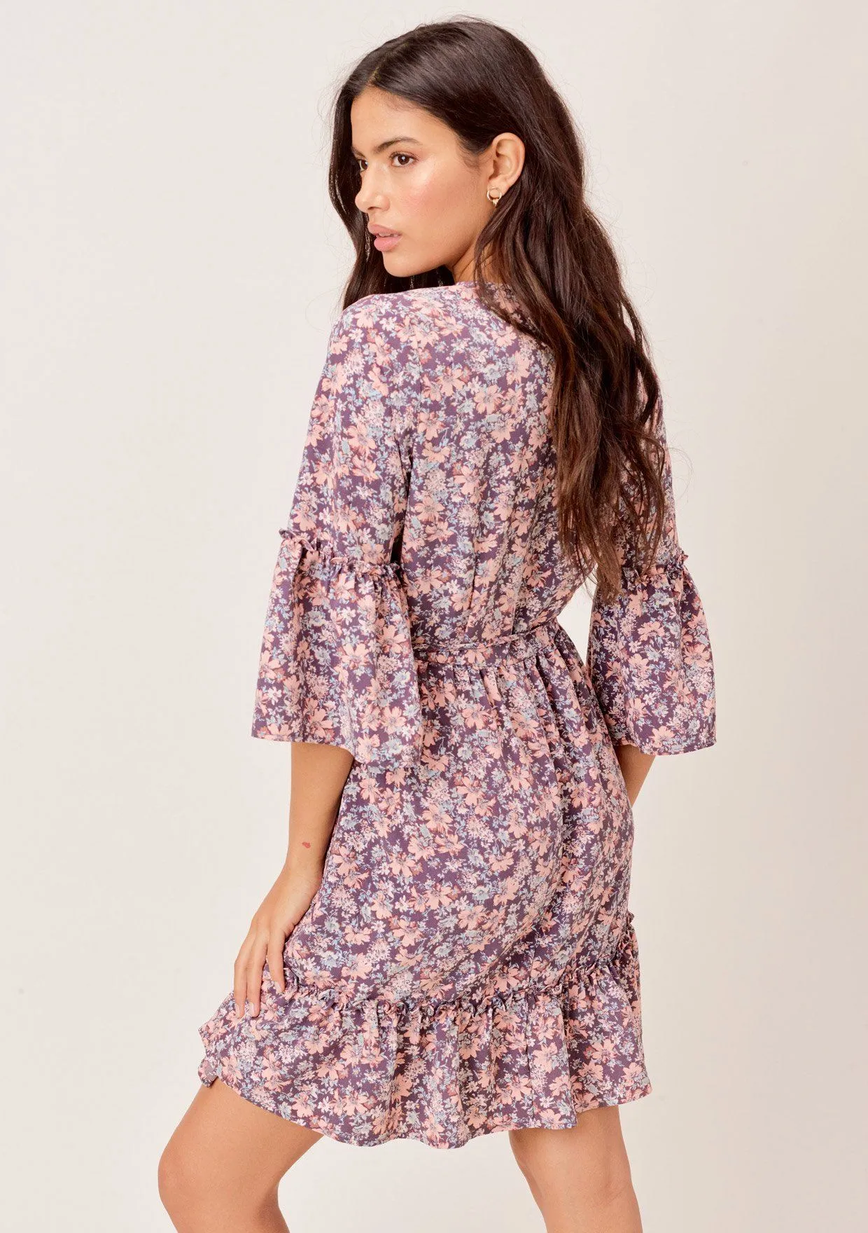Taya Floral Wrap Dress sold by lovestitch product image thumbnail 4