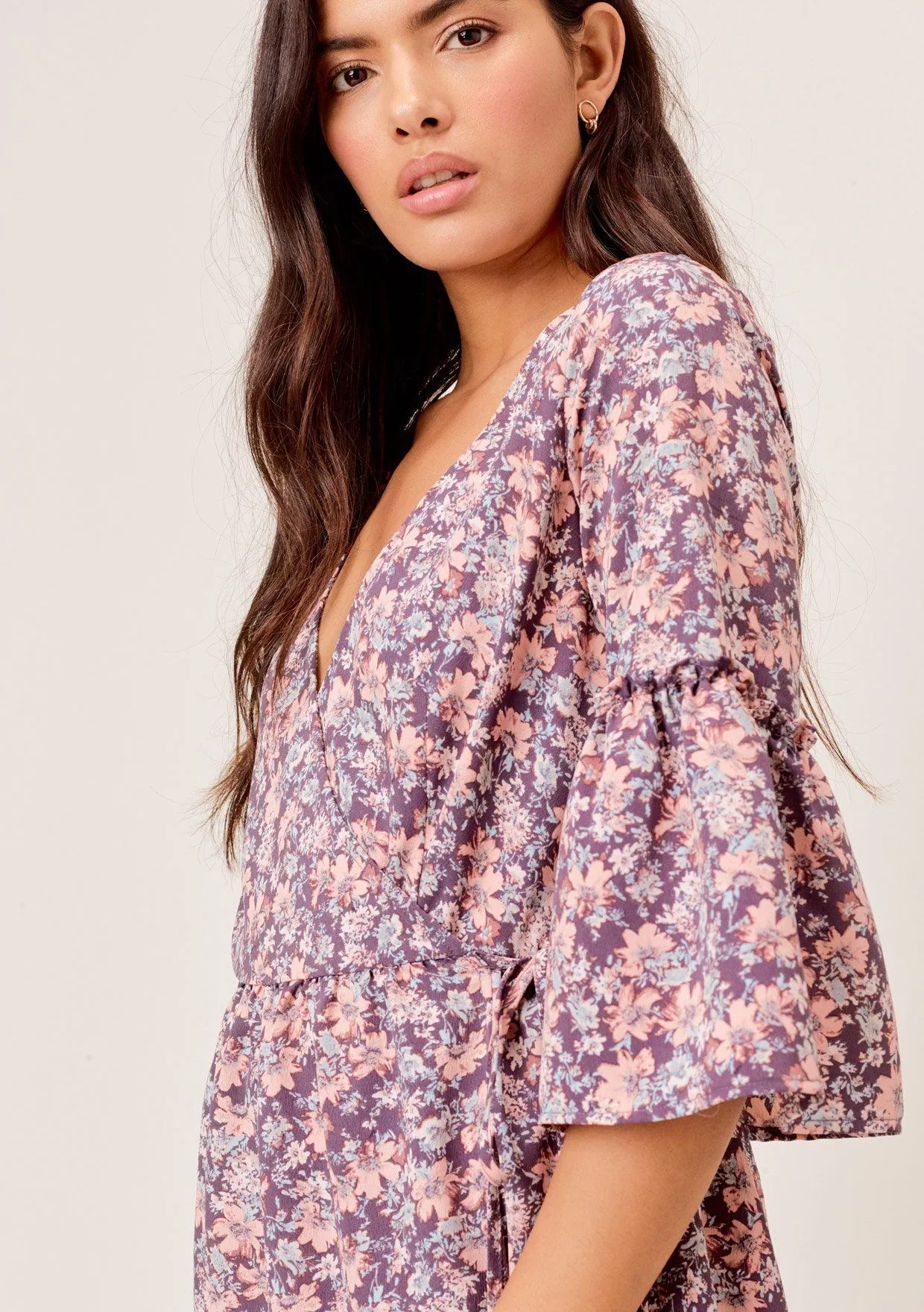 Taya Floral Wrap Dress sold by lovestitch product image thumbnail 3