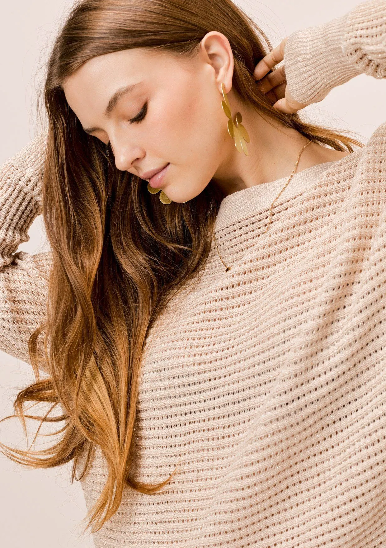 Juliet Metallic Boatneck Sweater sold by lovestitch product image thumbnail 5