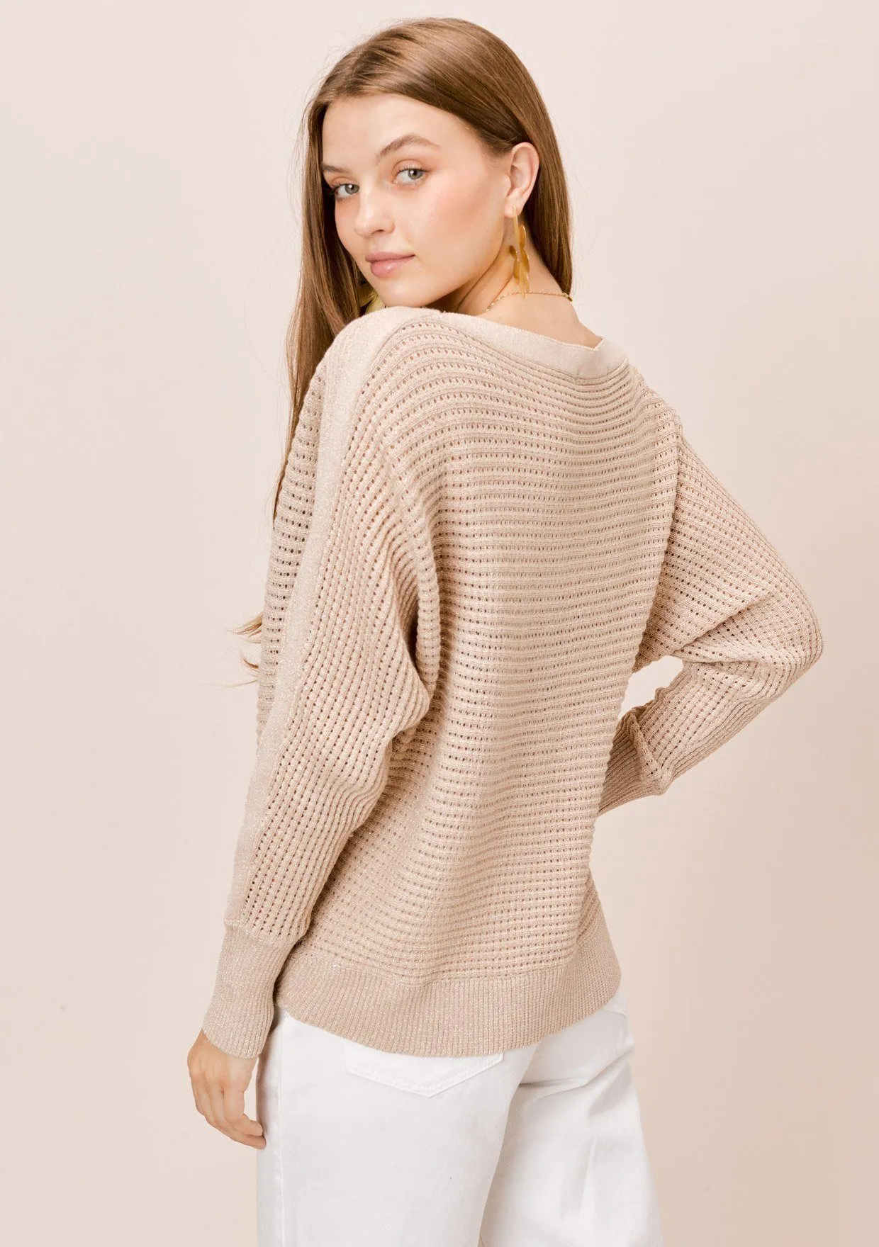 Juliet Metallic Boatneck Sweater sold by lovestitch product image thumbnail 3