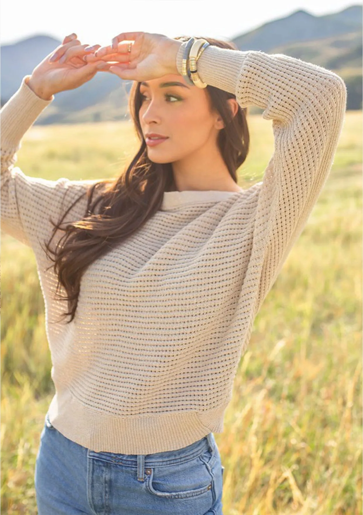 Juliet Metallic Boatneck Sweater sold by lovestitch