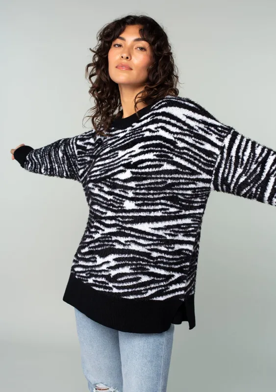 Vera Snow Zebra Sweater made by lovestitch