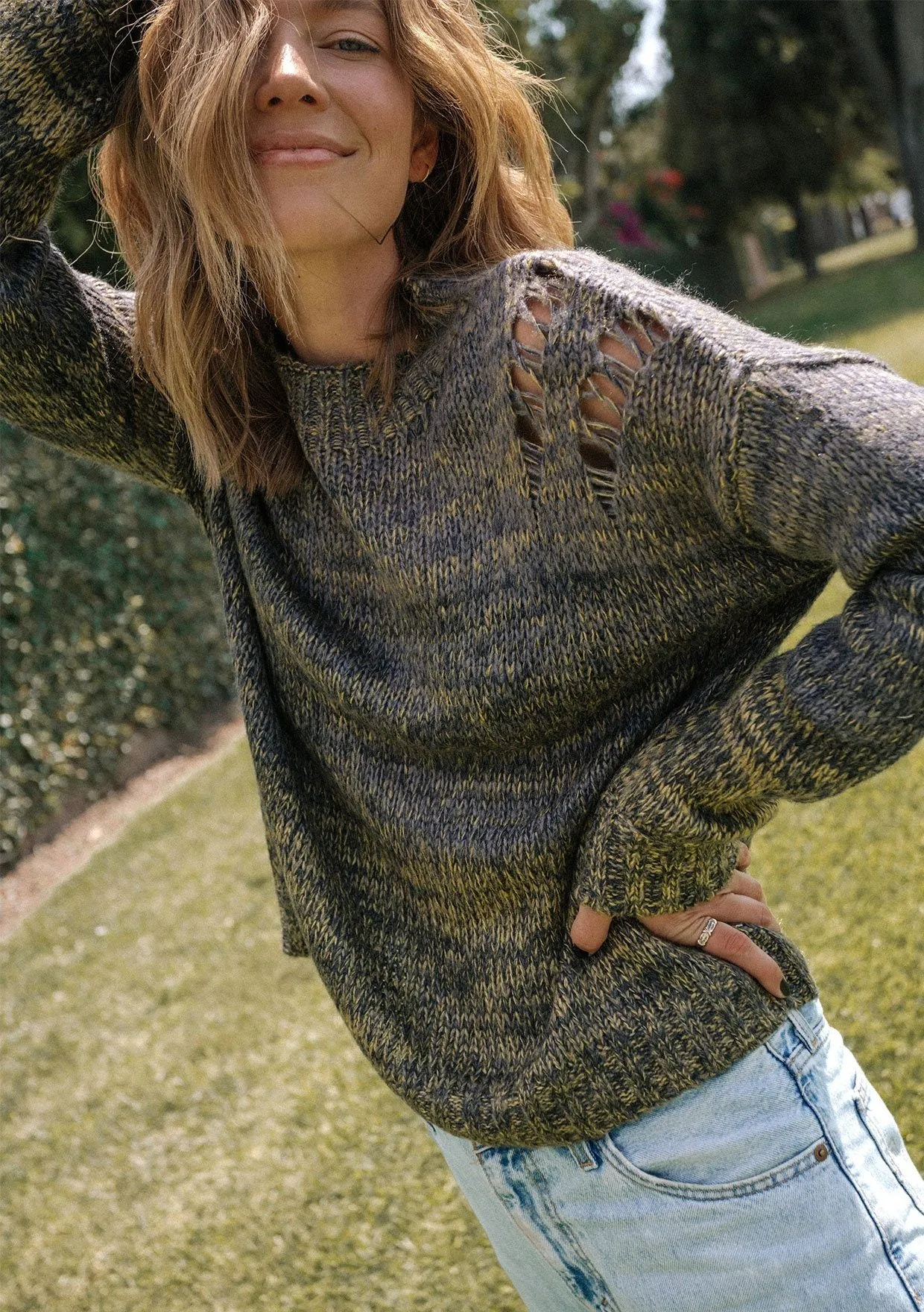 Gracie Space Dye Sweater sold by lovestitch product image thumbnail 4