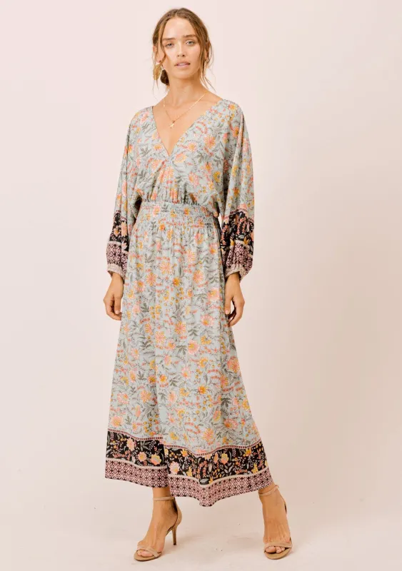 Amanda Volume Sleeve Maxi Dress sold by lovestitch