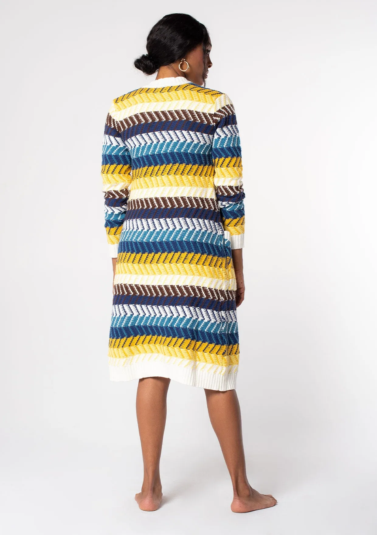 Dawn Chevron Stripe Cardigan sold by lovestitch product image thumbnail 3