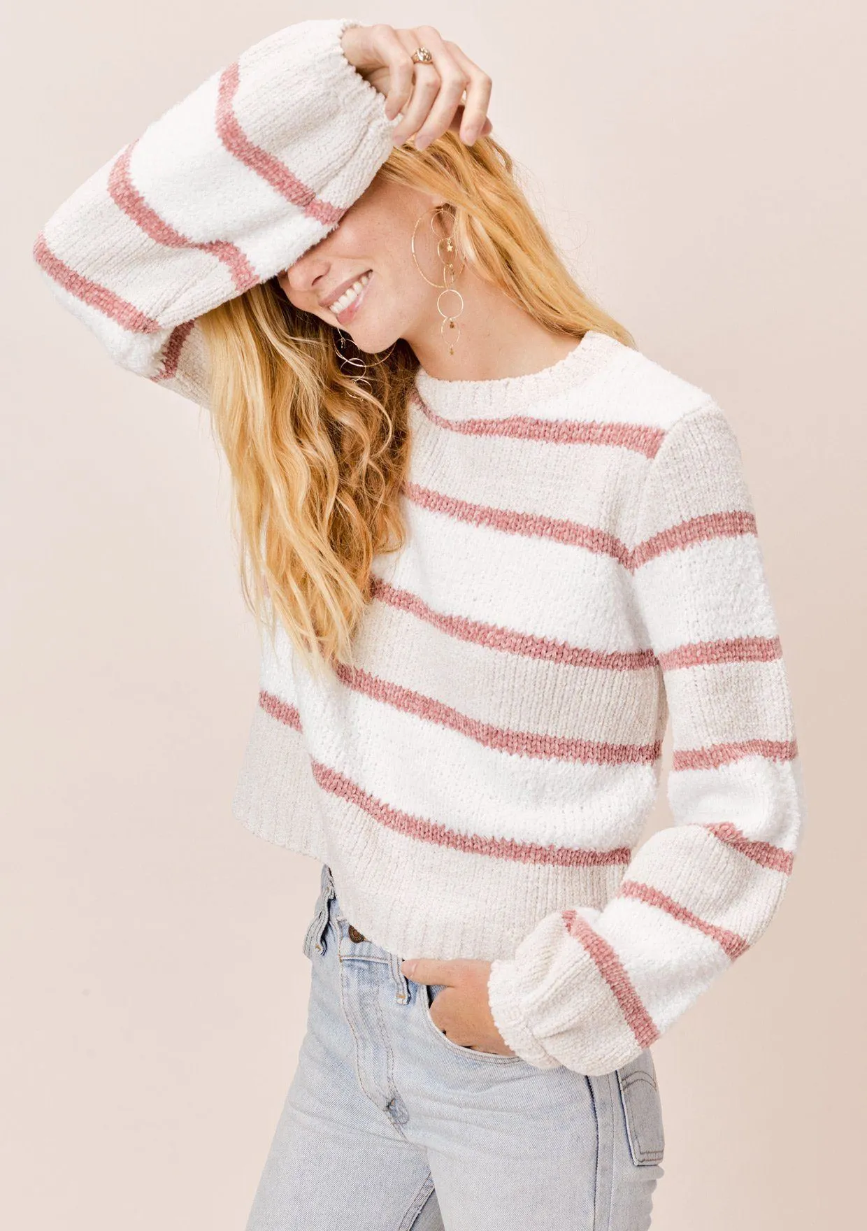 Leni Striped Chenille Sweater sold by lovestitch product image thumbnail 5