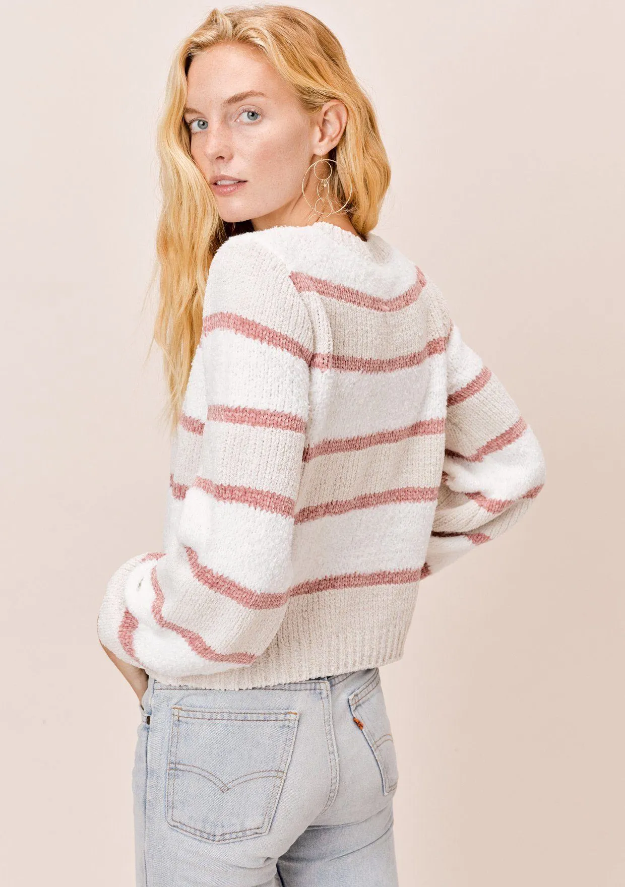 Leni Striped Chenille Sweater sold by lovestitch product image thumbnail 4