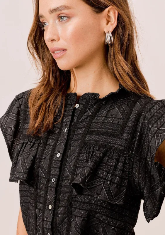 Erin Textured Cotton Top sold by lovestitch