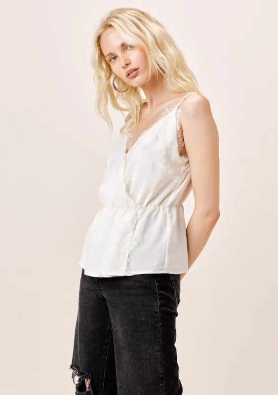 Pree Eyelash Lace Trim Cami sold by lovestitch