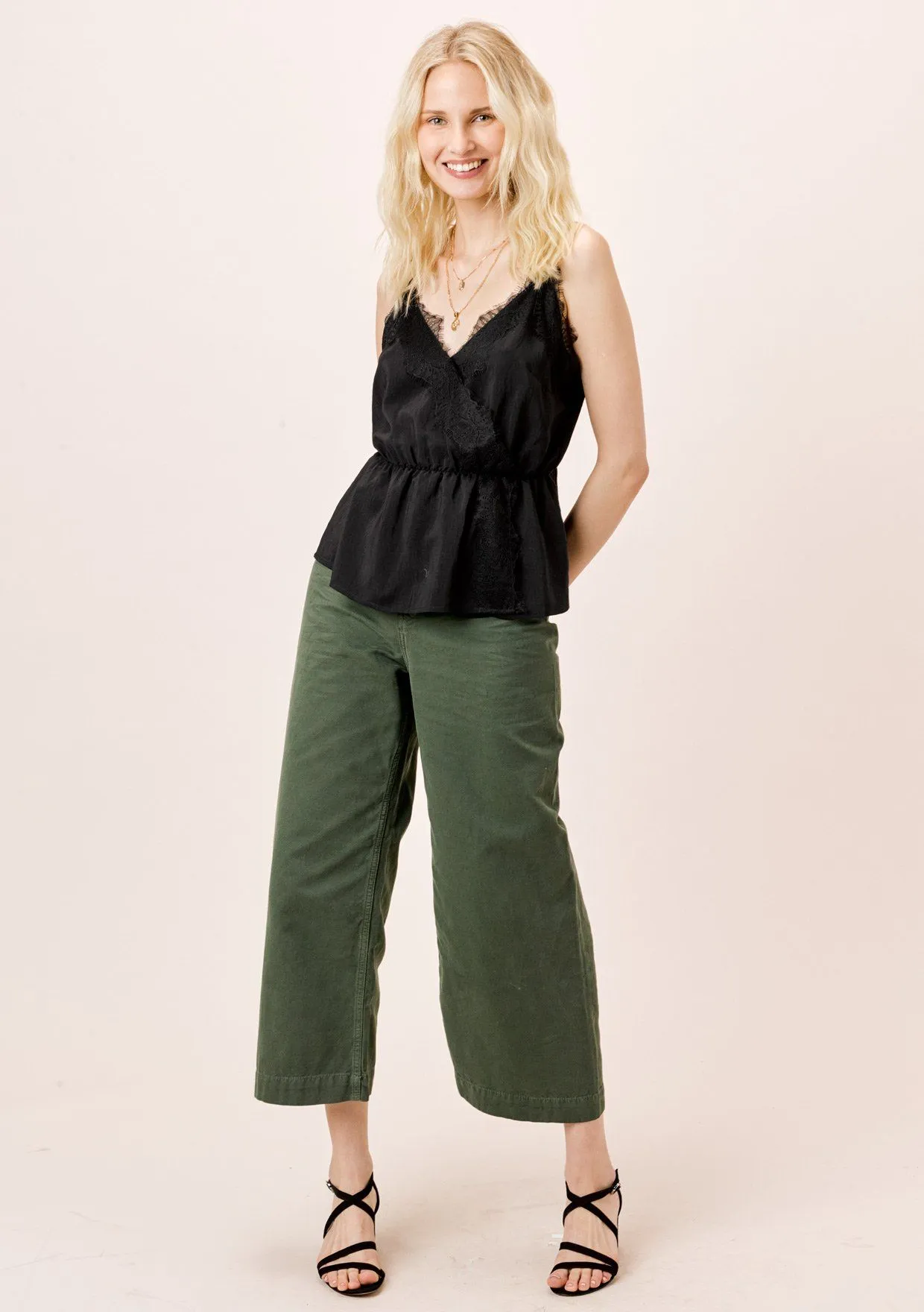 Pree Eyelash Lace Trim Cami sold by lovestitch product image thumbnail 5